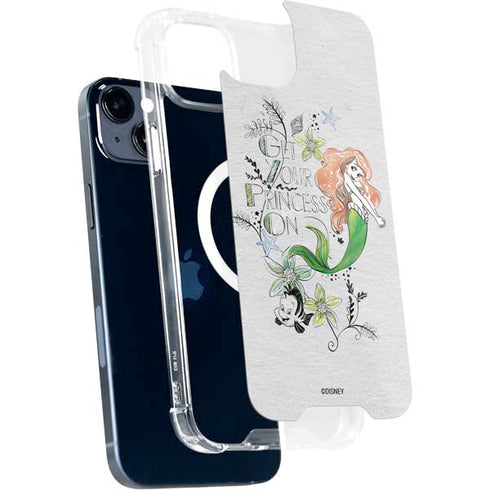 Disney The Little Mermaid Ariel and Flounder Art iPhone 13 MagSafe Case