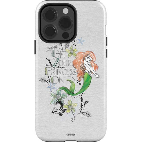 Disney The Little Mermaid Ariel and Flounder Art iPhone 13 Pro Impact Case