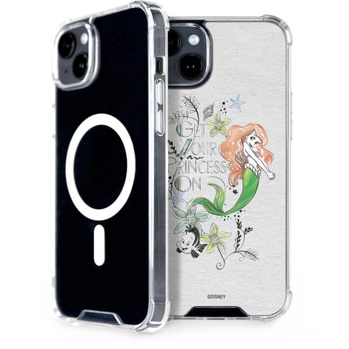 Disney The Little Mermaid Ariel and Flounder Art iPhone 14 MagSafe Case