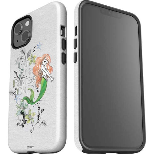 Disney The Little Mermaid Ariel and Flounder Art iPhone 15 Impact Case