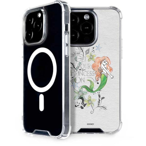 Disney The Little Mermaid Ariel and Flounder Art iPhone 15 Pro MagSafe Case