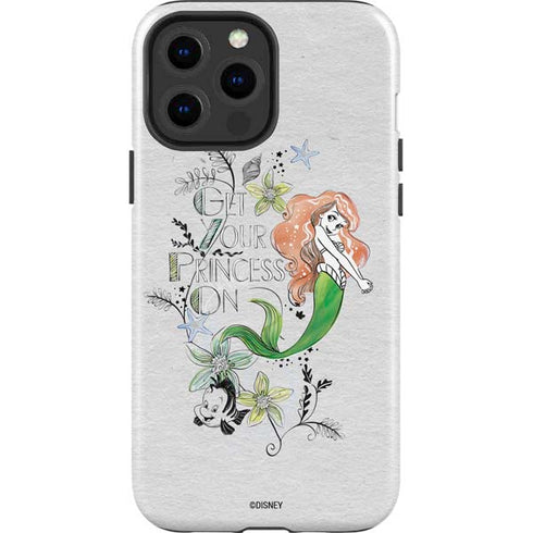 Disney The Little Mermaid Ariel and Flounder Art iPhone 15 Pro Max Impact Case