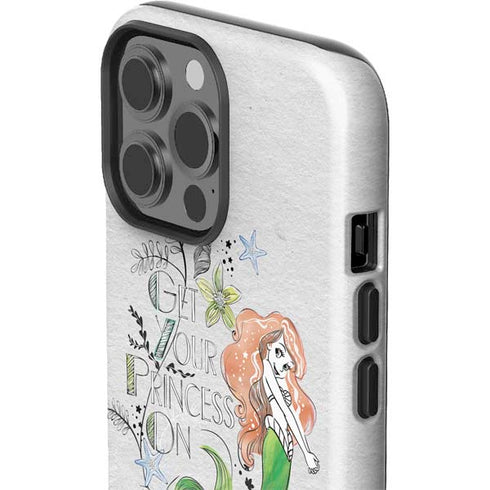 Disney The Little Mermaid Ariel and Flounder Art iPhone 15 Pro Max Impact Case