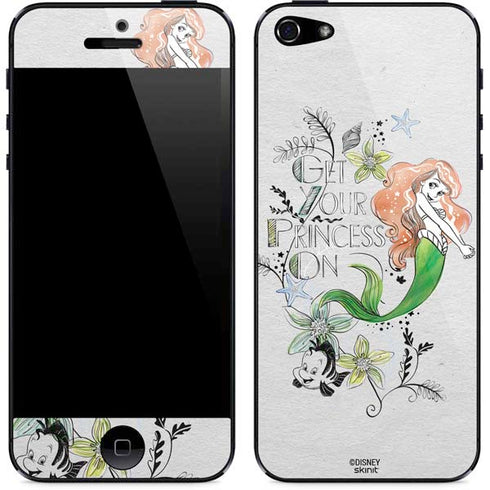 Disney The Little Mermaid Ariel and Flounder Art iPhone 5/5s/5SE Skin