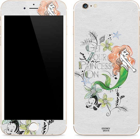 Disney The Little Mermaid Ariel and Flounder Art iPhone 6/6s Plus Skin