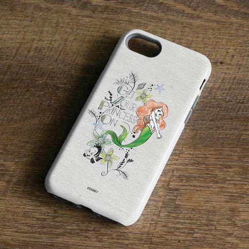 Disney The Little Mermaid Ariel and Flounder Art iPhone 7 Pro Case