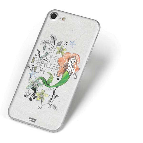 Disney The Little Mermaid Ariel and Flounder Art iPhone 7 Skin