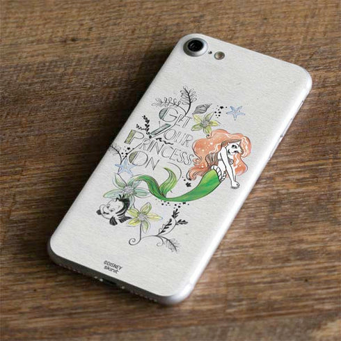 Disney The Little Mermaid Ariel and Flounder Art iPhone 7 Skin