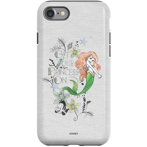 Disney The Little Mermaid Ariel and Flounder Art iPhone SE (2nd & 3rd Gen) Pro Case