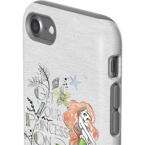 Disney The Little Mermaid Ariel and Flounder Art iPhone SE (2nd & 3rd Gen) Pro Case