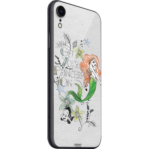 Disney The Little Mermaid Ariel and Flounder Art iPhone SE (2nd & 3rd Gen) Skin