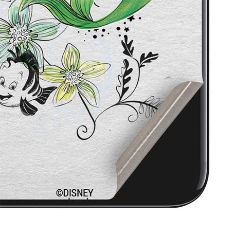 Disney The Little Mermaid Ariel and Flounder Art iPhone SE (2nd & 3rd Gen) Skin