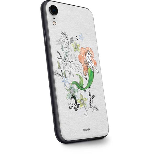 Disney The Little Mermaid Ariel and Flounder Art iPhone XR Skin