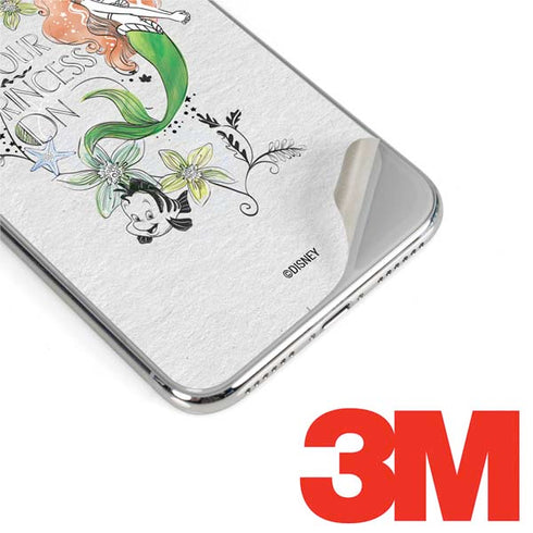 Disney The Little Mermaid Ariel and Flounder Art iPhone XR Skin
