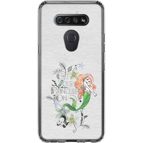 Disney The Little Mermaid Ariel and Flounder Art LG K51/Q51 Clear Case