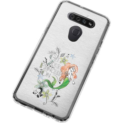 Disney The Little Mermaid Ariel and Flounder Art LG K51/Q51 Clear Case