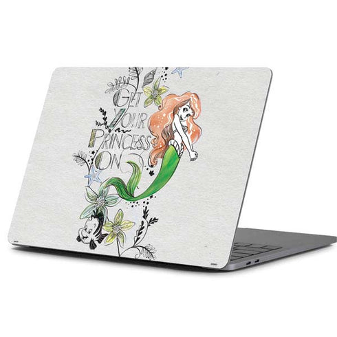 Disney The Little Mermaid Ariel and Flounder Art Apple MacBook Pro 13-inch Skin