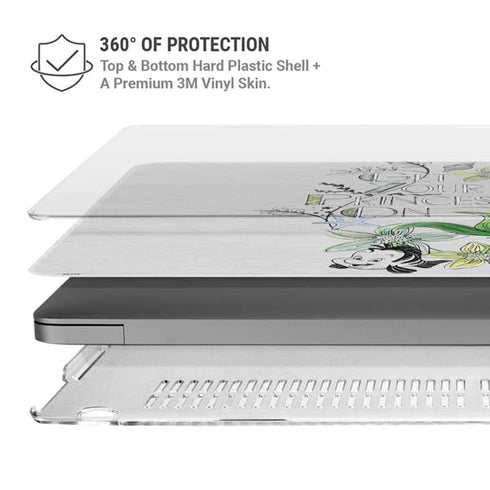 Disney The Little Mermaid Ariel and Flounder Art MacBook Pro 16in (2021-25) Case plus Skin