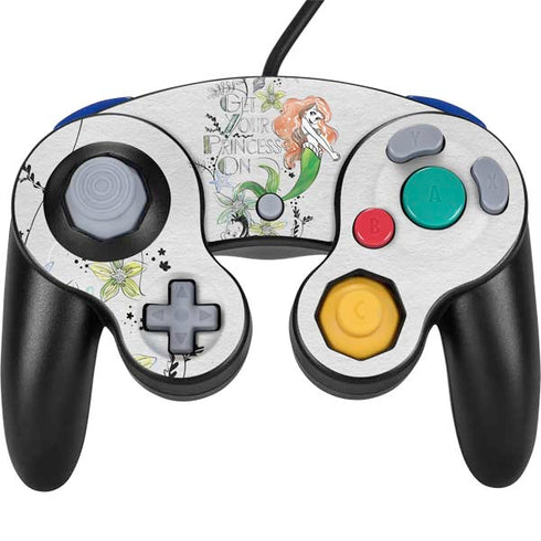 Disney The Little Mermaid Ariel and Flounder Art Nintendo GameCube Controller Skin