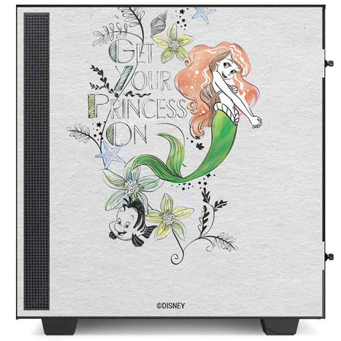 Disney The Little Mermaid Ariel and Flounder Art NZXT H510 Compact ATX Mid-Tower Case Skin