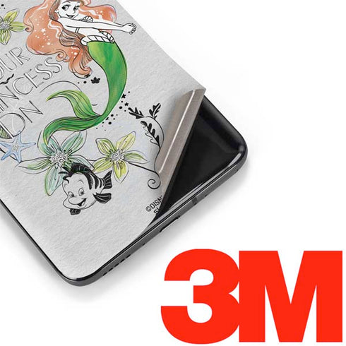 Disney The Little Mermaid Ariel and Flounder Art OnePlus 7 Pro Skin