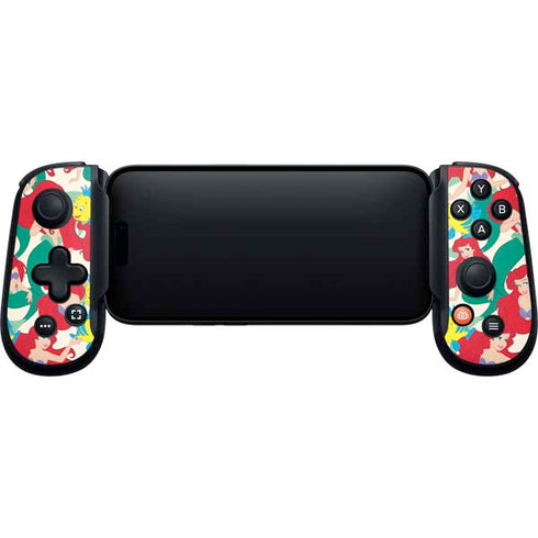 Disney The Little Mermaid Ariel and Flounder Pattern Backbone One for iPhone Game Controller Skin