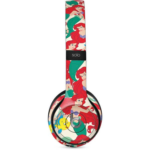 Disney The Little Mermaid Ariel and Flounder Pattern Beats Solo 2 Wired Skin