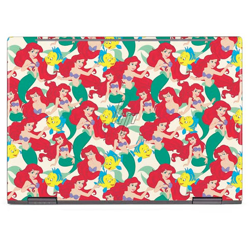 Disney The Little Mermaid Ariel and Flounder Pattern HP Envy Skin