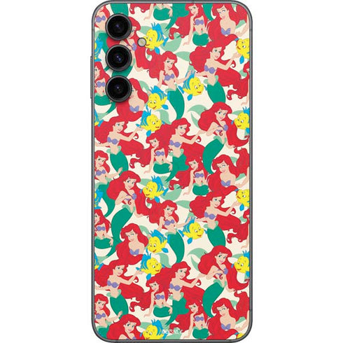 Disney The Little Mermaid Ariel and Flounder Pattern Galaxy A14 5G Skin