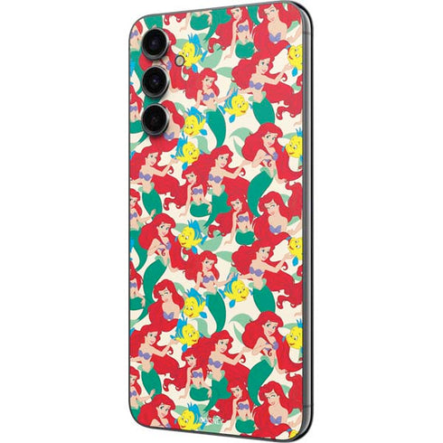 Disney The Little Mermaid Ariel and Flounder Pattern Galaxy A14 5G Skin