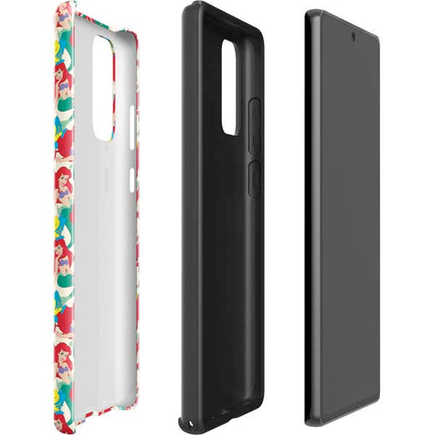 Disney The Little Mermaid Ariel and Flounder Pattern Galaxy Note20 5G Pro Case
