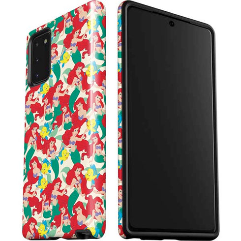 Disney The Little Mermaid Ariel and Flounder Pattern Galaxy Note20 5G Pro Case