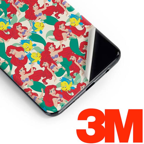 Disney The Little Mermaid Ariel and Flounder Pattern Galaxy S10 Plus Skin