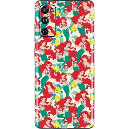 Disney The Little Mermaid Ariel and Flounder Pattern Galaxy S20 Fan Edition Skin