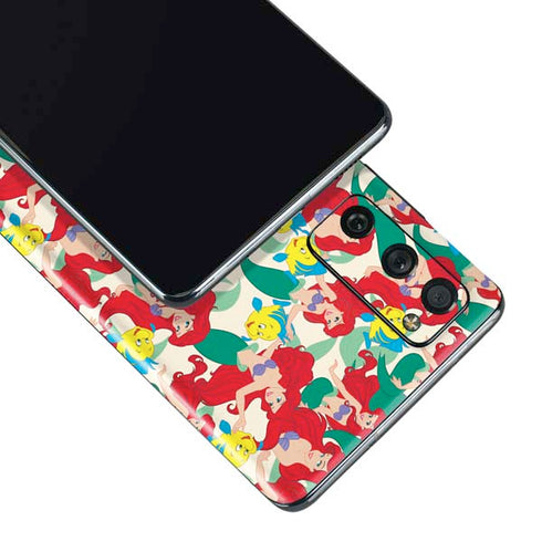 Disney The Little Mermaid Ariel and Flounder Pattern Galaxy S20 Fan Edition Skin