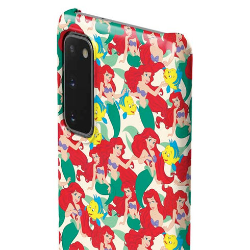 Disney The Little Mermaid Ariel and Flounder Pattern Galaxy S20 Lite Case