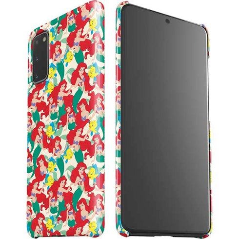 Disney The Little Mermaid Ariel and Flounder Pattern Galaxy S20 Lite Case