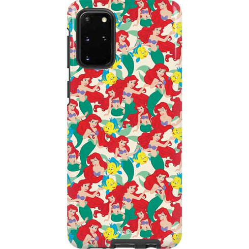 Disney The Little Mermaid Ariel and Flounder Pattern Galaxy S20 Plus Pro Case