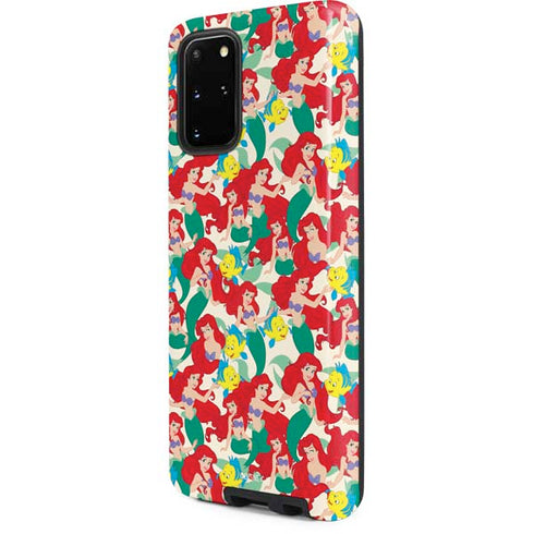 Disney The Little Mermaid Ariel and Flounder Pattern Galaxy S20 Plus Pro Case