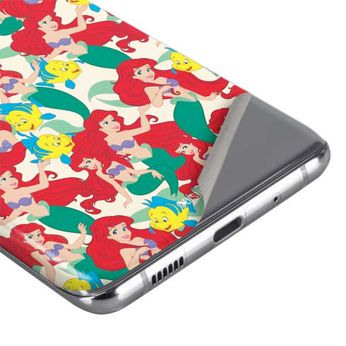 Disney The Little Mermaid Ariel and Flounder Pattern Galaxy S20 Plus Skin