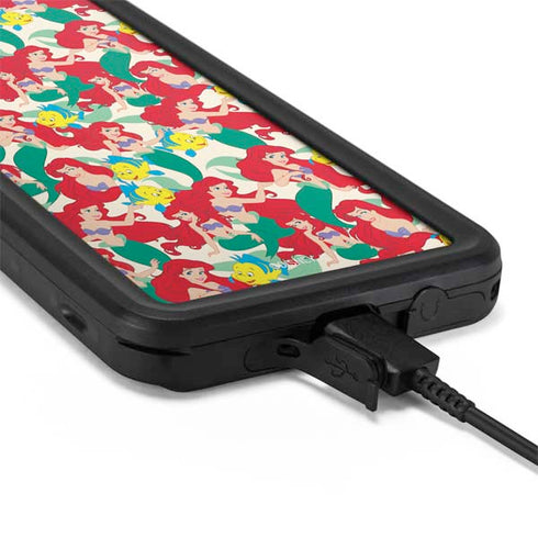 Disney The Little Mermaid Ariel and Flounder Pattern Galaxy S20 Plus Waterproof Case