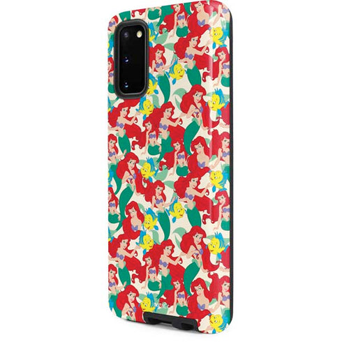 Disney The Little Mermaid Ariel and Flounder Pattern Galaxy S20 Pro Case