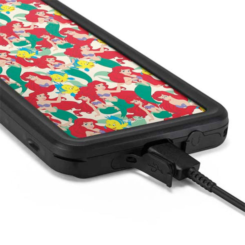 Disney The Little Mermaid Ariel and Flounder Pattern Galaxy S20 Waterproof Case