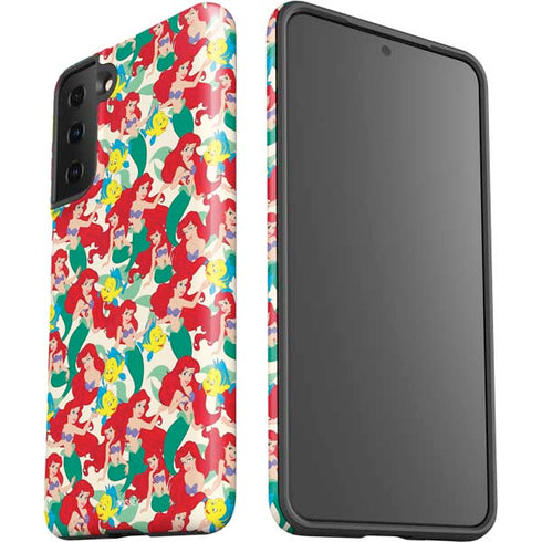 Disney The Little Mermaid Ariel and Flounder Pattern Galaxy S21 Plus 5G Pro Case