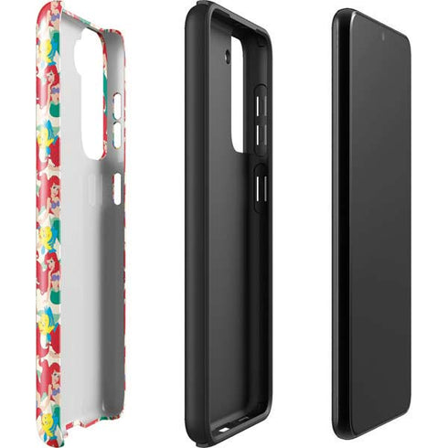 Disney The Little Mermaid Ariel and Flounder Pattern Galaxy S22 Pro Case