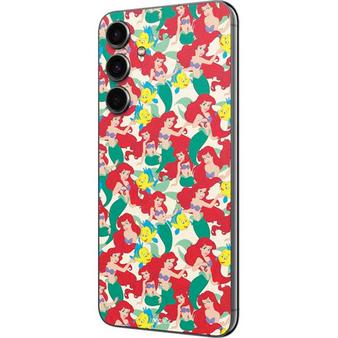 Disney The Little Mermaid Ariel and Flounder Pattern Galaxy S23 FE Skin