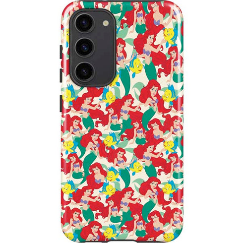 Disney The Little Mermaid Ariel and Flounder Pattern Galaxy S23 Plus Pro Case
