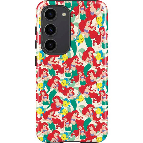 Disney The Little Mermaid Ariel and Flounder Pattern Galaxy S23 Pro Case