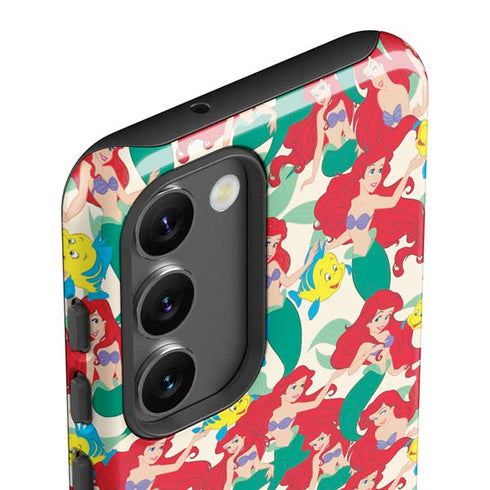 Disney The Little Mermaid Ariel and Flounder Pattern Galaxy S23 Pro Case