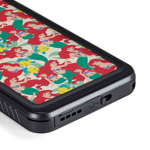 Disney The Little Mermaid Ariel and Flounder Pattern Galaxy S23 Waterproof Case